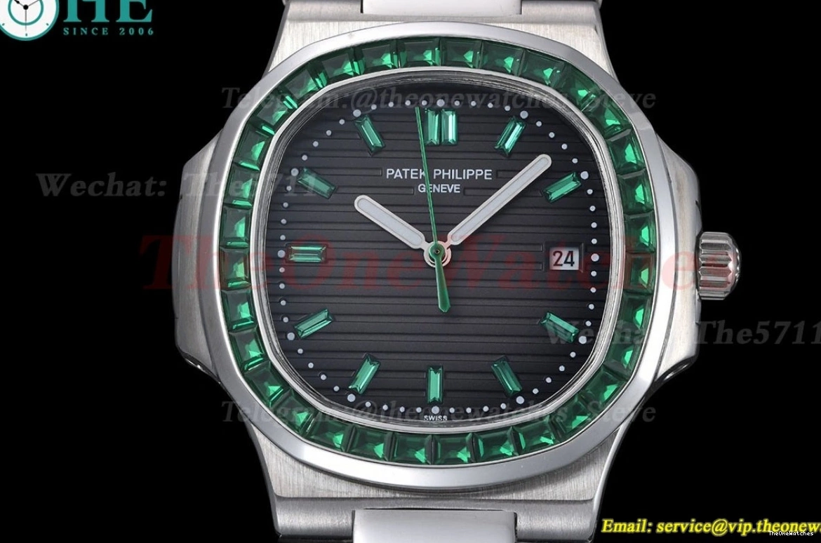 Dial MY8215 Diamond GDF LE Nautilus SS Dia 40mm Grey Green 0520
